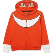 SEGA Little Sonic The Hedgehog Knuckles Costume Zip Up Fleece Hoodie-Boys 4-20